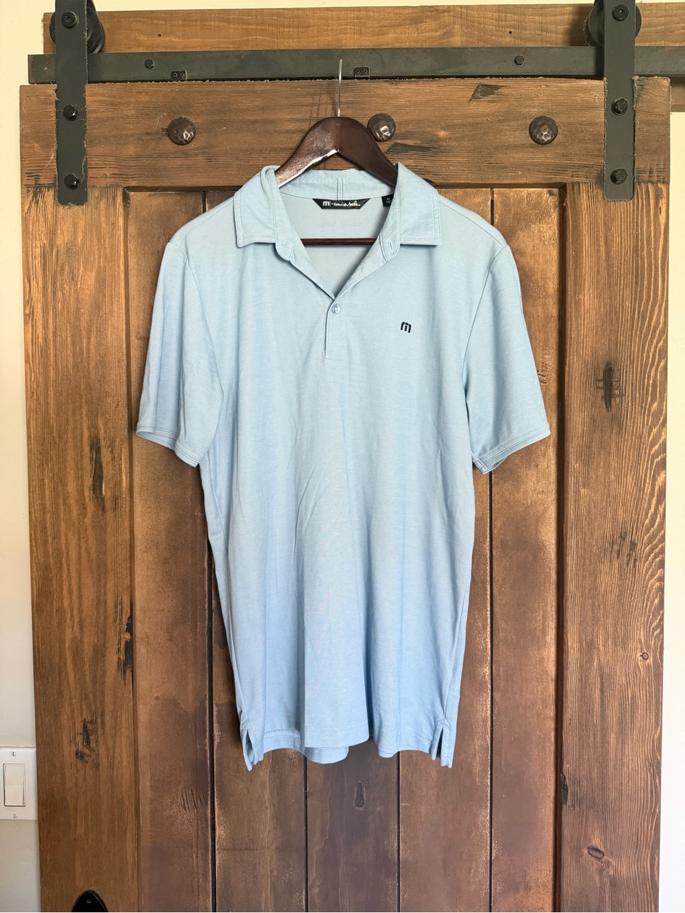 Travis Mathew Light Blue Polo Shirt